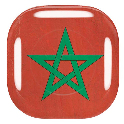 Morocco Flag Distressed Galaxy Buds Pro Skin